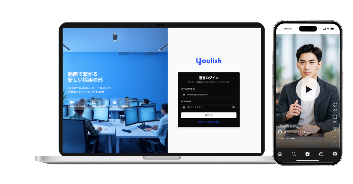Youlishの無料体験紹介とスマートフォン画面の操作イメージ